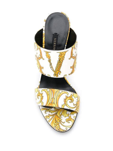 white versace slides|versace virtus slides.